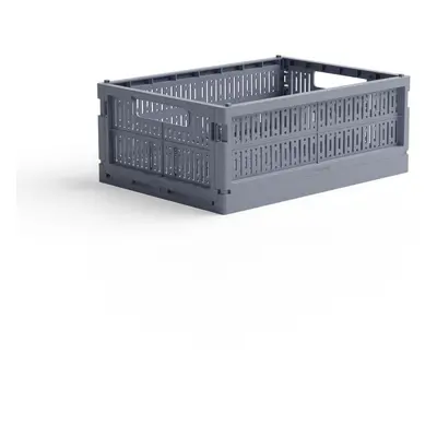 Skládací přepravka midi Made Crate  - blue grey