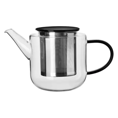 Skleněná konvice na čaj 1,1 l COPPA GLASS ASA Selection - černá