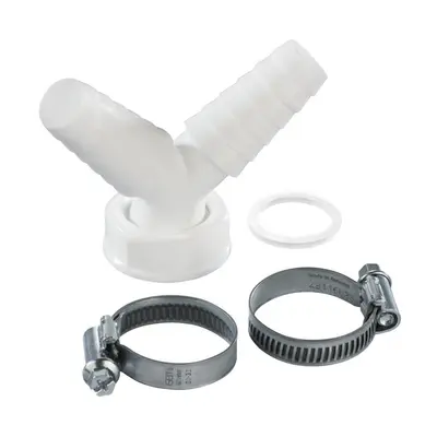 Xavax sifónová přípojka Y, pro 2 odtokové hadice k 1 sifónu, s těsněním a 2 objímkami; 220738