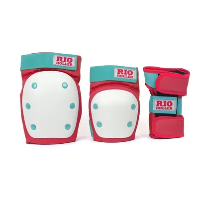 Rio Roller - Dámská Sada chráničů - Triple Pad Set Red/Mint Velikost: S