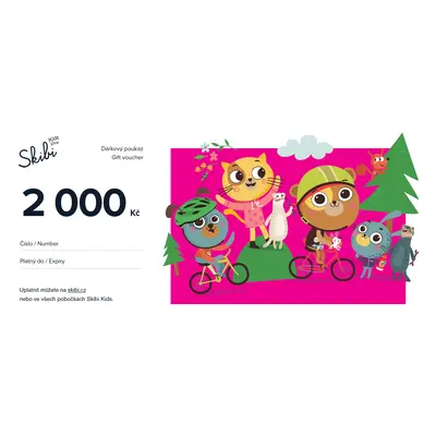 Dárkový poukaz Skibi - růžový 2000 Kč