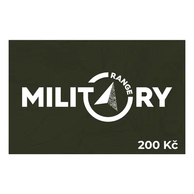 MILITARY RANGE dárkový poukaz MR 200 Kč