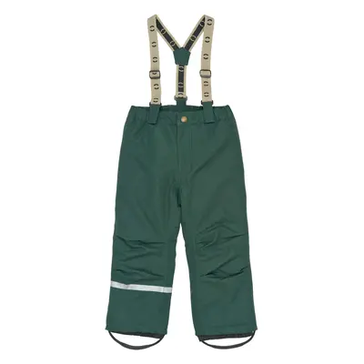 Dětské zimní kalhoty s kšandami 11110 Mikk-Line - zelené Darkest Sprouse Velikost: 116