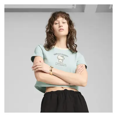 PUMA x HELLO KITTY AND FRIENDS Graphic Baby Tee Women, Clothing, Modern Mint, L