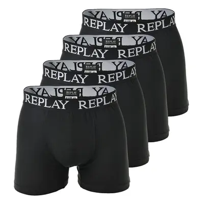 REPLAY Boxerky  černá / bílá