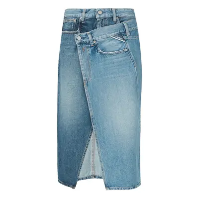 REPLAY Sukně  modrá džínovina