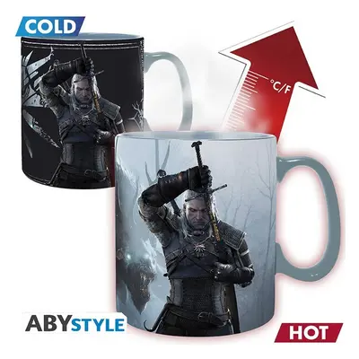 Hrnek Zaklínač - Geralt a Ciri 460 ml (měnící se motiv)