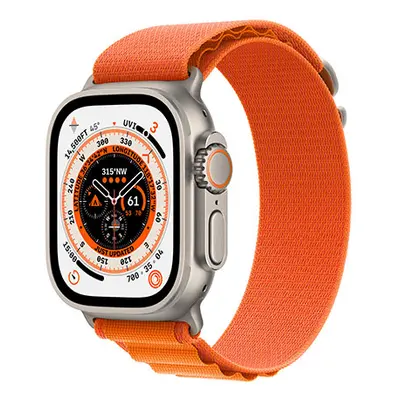 Apple Watch Ultra 49mm (Stav A) Titanová se oranžovým alpským tahem