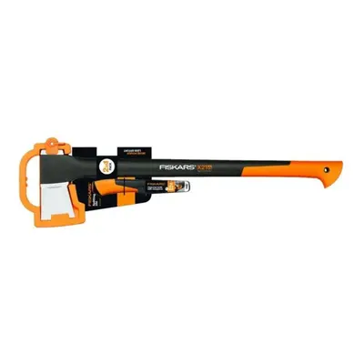 Štípací sekera Fiskars X21 L + nůž univerzální 1025436