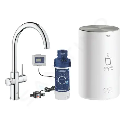 Grohe 30083001 - Dřezová baterie Duo s ohřevem vody a filtrací, zásobník M, chrom