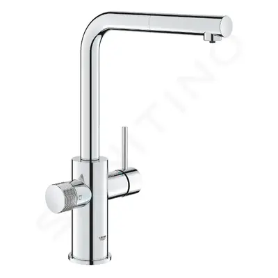 Grohe 30601000 - Dřezová baterie Minta s filtrační funkcí a výsuvnou koncovkou, chrom