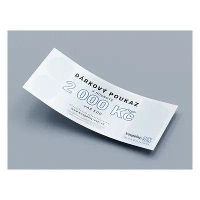 Dárkový poukaz 2000 Kč