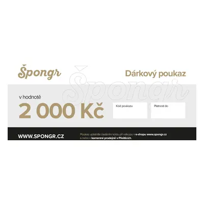 Dárkový poukaz 2000 Kč