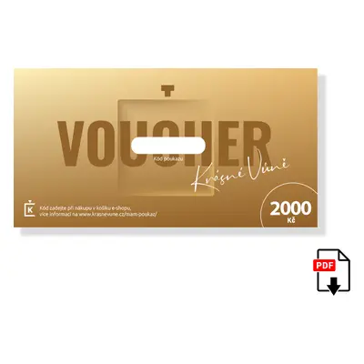Dárkový poukaz - 2000 Kč (PDF)  Dárkový poukaz