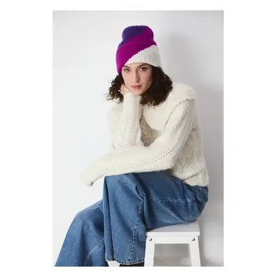 Čepice dámská beanie, se vzorem