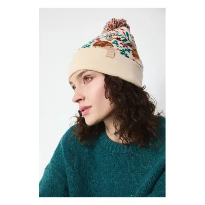 Čepice dámská beanie, s bambulí