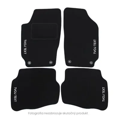 Velurové autokoberce Opel Signum 2003-2009, Text na bok, všechny 4, Zelená, LuedickitalD