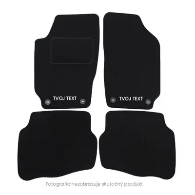 Velurové autokoberce Opel Signum 2003-2009, Text na spodek, přední, Zelená, Eras Demi ITC