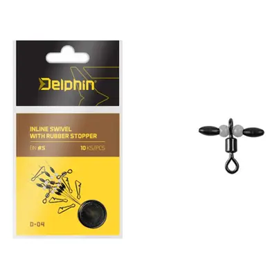 Delphin Obratlík Inline Swivel with Rubber Stopper,Delphin Obratlík Inline Swivel with Rubber St