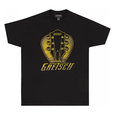 Gretsch Headstock Pick T-Shirt, Black, Large