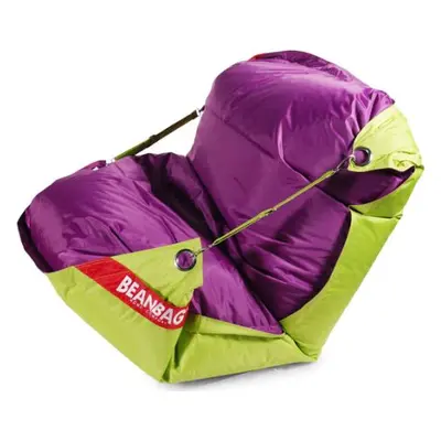 Sedací pytel BeanBag duo-limet-purple