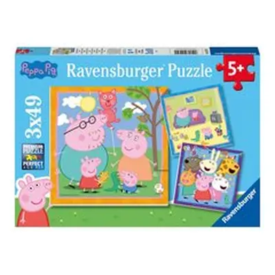 Ravensburger Prasátko Peppa 3x49 dílků