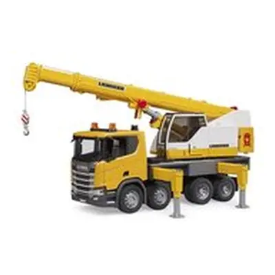 BRUDER 3571 Scania 560R jeřáb Liebherr se světelným a zvukovým modulem