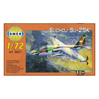 Směr plastikový model letadla ke slepení Suchoj Su-25K slepovací stavebnice letadlo 1:72