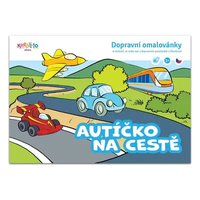 Autíčko na cestě omalovánka A5, Kresli.to, W031844