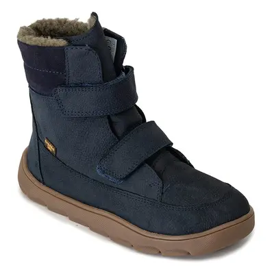 Chlapecké zimní barefoot boty ZERU TEX WINTER Dark Blue, Froddo, G3160240, tmavě modrá