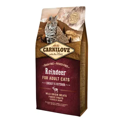 Carnilove Reindeer Adult Cats – Energy and Outdoor 6kg