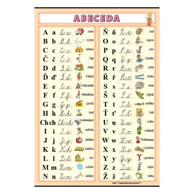 Česká abeceda A4 (30x21 cm)