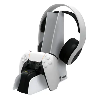 SNAKEBYTE PS5 Dual Charge 5 & Headset Stand white