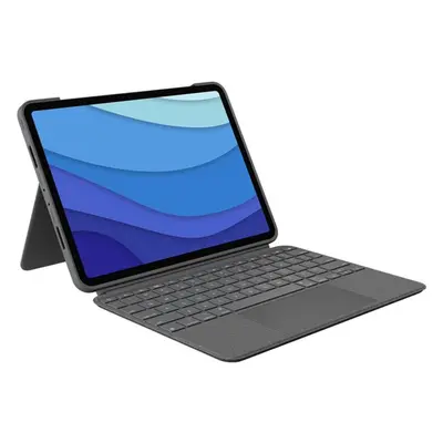 Logitech Combo Touch pouzdro s CZ klávesnicí iPad Pro 12.9" (5./6. generace) šedé