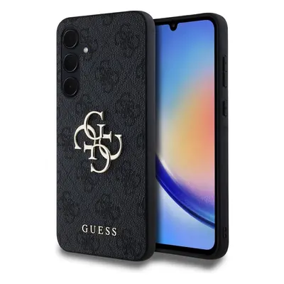 Guess PU 4G Metal Logo kryt pro Samsung Galaxy A35 5G hnědý