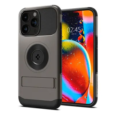 Spigen Slim Armor MagFit kryt iPhone 15 Pro Max šedý