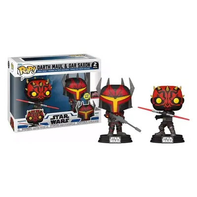 Funko POP! Star Wars: Clone Wars- Maul/Gar 2pack (2 figurky) (GITD)