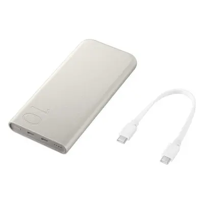 Samsung FastCharge powerbanka 2x USB-C, 25W, 10000mAh béžová