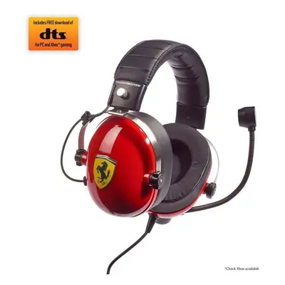 Thrustmaster T.RACING SCUDERIA FERRARI herní sluchátka s mikrofonem Červená