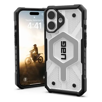 UAG Pathfinder Clear Magsafe kryt iPhone 16 bílý