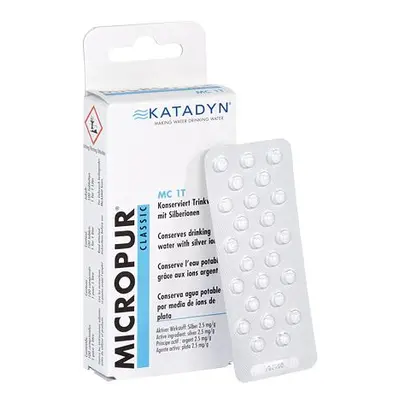 Konzervace vody Katadyn Micropur balení 100 tablet – 1 tableta na 1 litr vody