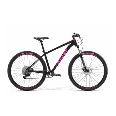 Dámské horské kolo AMULET 29 Night cat 3.0 SR, black matt pink, 2023