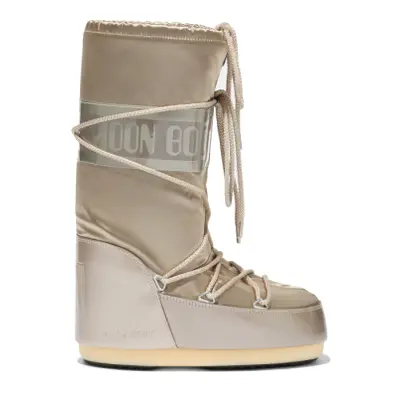 Juniorské vysoké zimní boty MOON BOOT MB ICON GLANCE -JR-B003 PLATINUM