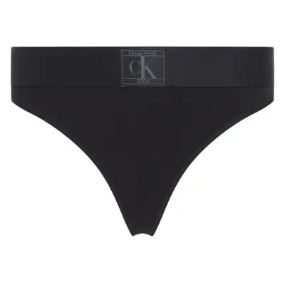 Dámske nohavičky CALVIN KLEIN 1 PACK-THONG-BLACK