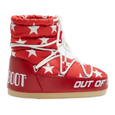 Dámske nízke zimné topánky MOON BOOT LIGHT LOW STARS, 002 red-white