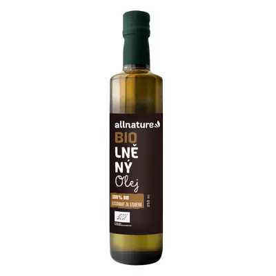 Allnature Lněný olej BIO 250 ml