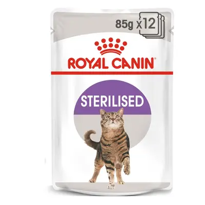 ROYAL CANIN STERILISED mokré krmivo v omáčce pro kastrované kočky 48 × 85 g