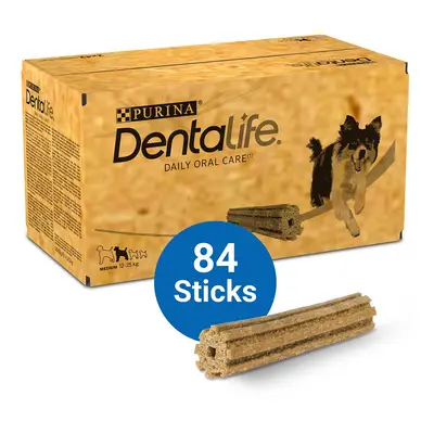 PURINA DENTALIFE pamlsky pro každodenní čištění zubů pro středně velké psy 2× 42 tyčinek