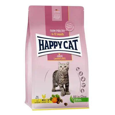 Happy Cat Young Junior venkovská drůbež 1,3 kg