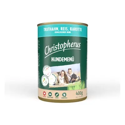 Christopherus krmivo pro psy krocan s rýží a mrkví 12 × 400 g